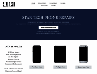 startechphonerepairs.com.au screenshot