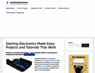 startingelectronics.org screenshot