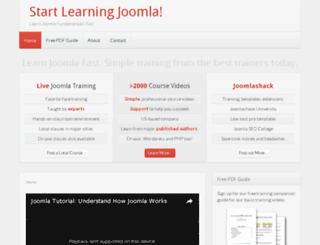 startlearningjoomla.com screenshot