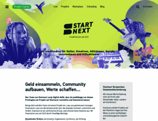 startnext.com screenshot