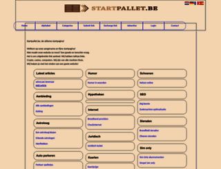startpallet.be screenshot