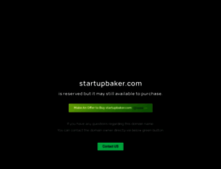 startupbaker.com screenshot