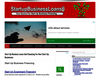 startupbusinessloans.com screenshot