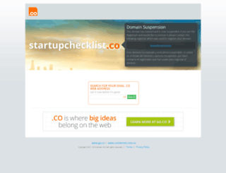 startupchecklist.co screenshot