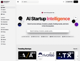 startuphub.ai screenshot