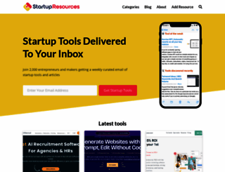 startupresources.io screenshot
