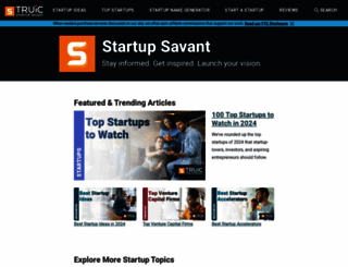 startupsavant.com screenshot