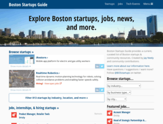 startupsinboston.com screenshot