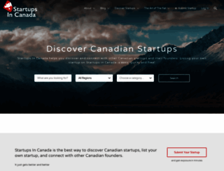 startupsincanada.com screenshot