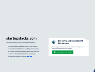 startupstacks.com screenshot