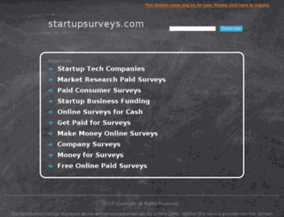startupsurveys.com screenshot