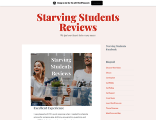 starvingstudentsreviews.wordpress.com screenshot