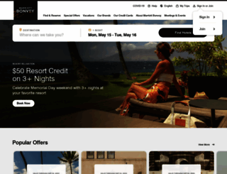 starwoodhotels.com screenshot