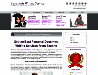 statementswritingservices.com screenshot