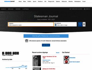 statesmanjournal.newspapers.com screenshot