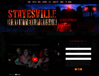 statesvillehauntedprison.com screenshot