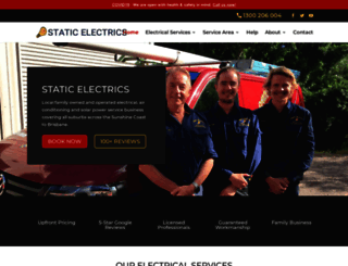 staticelectricsbrisbane.com.au screenshot