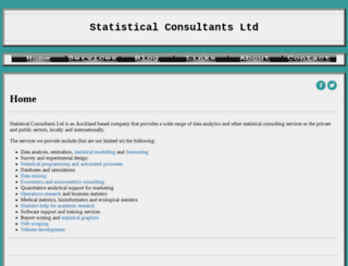 statisticalconsultants.co.nz screenshot