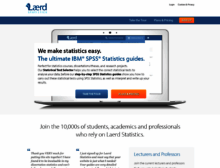statistics.laerd.com screenshot