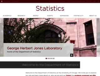 statistics.uchicago.edu screenshot