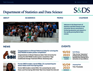 statistics.yale.edu screenshot
