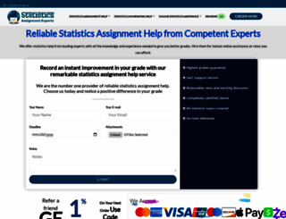 statisticsassignmentexperts.com screenshot