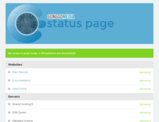 status-gonggomedia.rhcloud.com screenshot