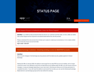 status.appriver.com screenshot