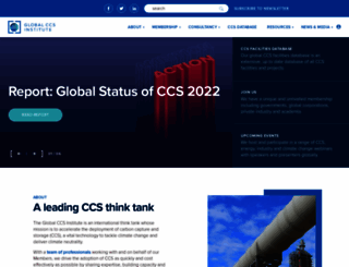status.globalccsinstitute.com screenshot
