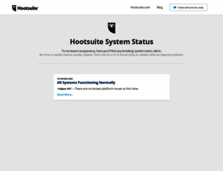 status.hootsuite.com screenshot