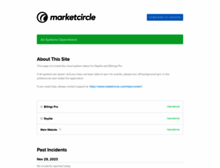 status.marketcircle.com screenshot