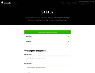 status.sipgate.de screenshot