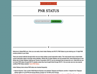 statuspnr.com screenshot
