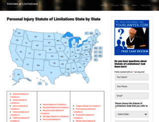 statutes-of-limitations.com screenshot