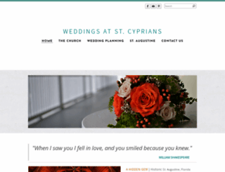 staugustinechurchwedding.com screenshot