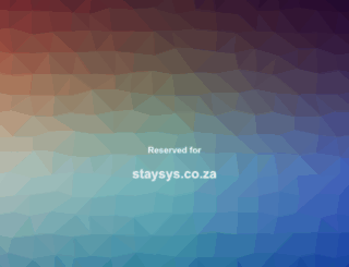 staysys.co.za screenshot