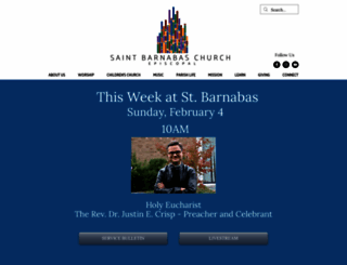 stbarnabasgreenwich.org screenshot