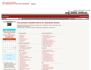 stcatharines.classifieds.ca screenshot