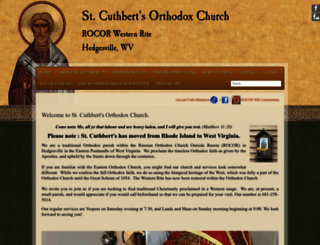 stcuthbertorthodoxchurch.org screenshot