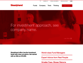 steadyhand.com screenshot