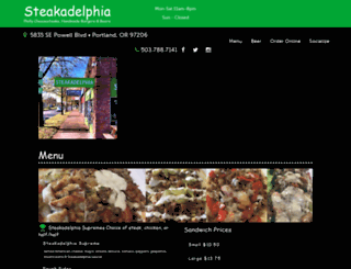steakadelphia.com screenshot