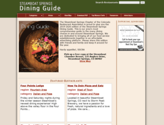steamboat-dining.com screenshot