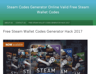 steamcodesgenerator.com screenshot