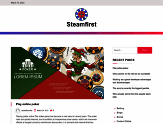 steamfirst.com screenshot