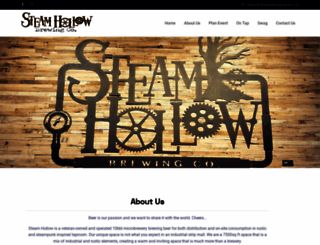 steamhollowbrewing.com screenshot
