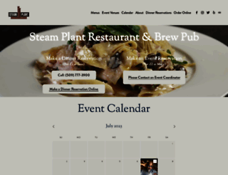 steamplantspokane.com screenshot