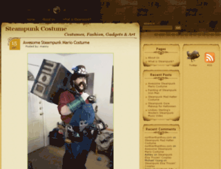 steampunkcostume.com screenshot