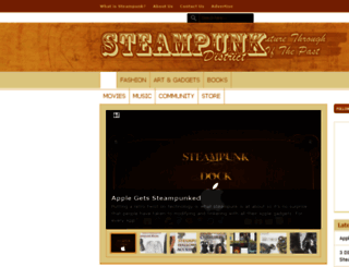 steampunkdistrict.com screenshot