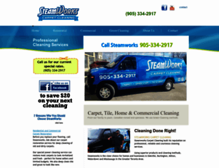 steamworkscarpetcleaning.com screenshot
