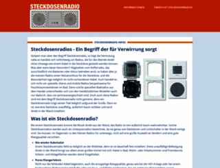 steckdosenradio.com screenshot